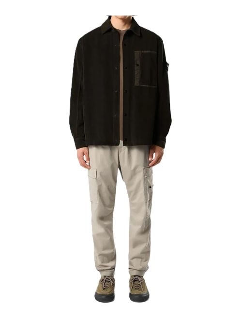 Camicia a maniche lunghe con logo Stone Island Stone Island | L2S15 1200016 S0212V0078 COAL GREY